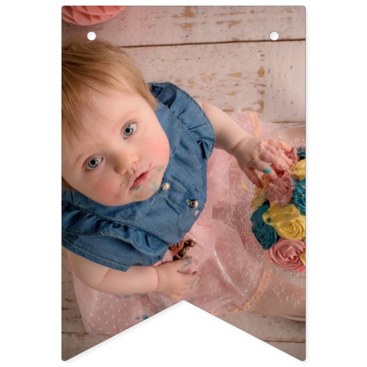 Bannière À Fanions classe 2025, classe 2026 graduation (Premier drapeau)