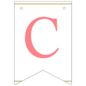 Bannière À Fanions classe 2025, classe 2026 graduation (Premier drapeau)