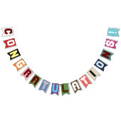 Bannière À Fanions classe 2025, classe 2026 graduation (Tout)