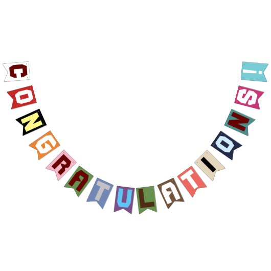 Bannière À Fanions classe 2025, classe 2026 graduation (Tout)