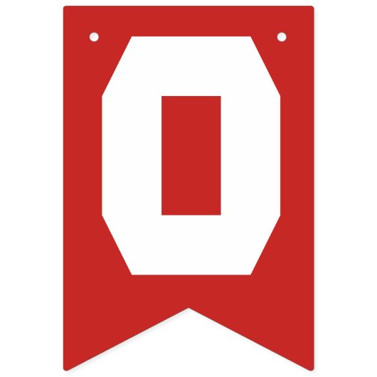 Bannière À Fanions classe 2025, classe 2026 graduation (Deuxième drapeau)