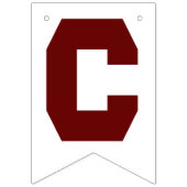 Bannière À Fanions classe 2025, classe 2026 graduation (Premier drapeau)