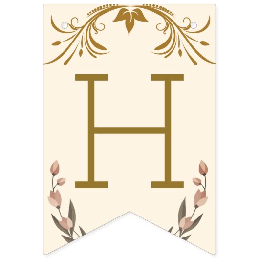 Bannière À Fanions classe 2025, classe 2026 graduation (Deuxième drapeau)