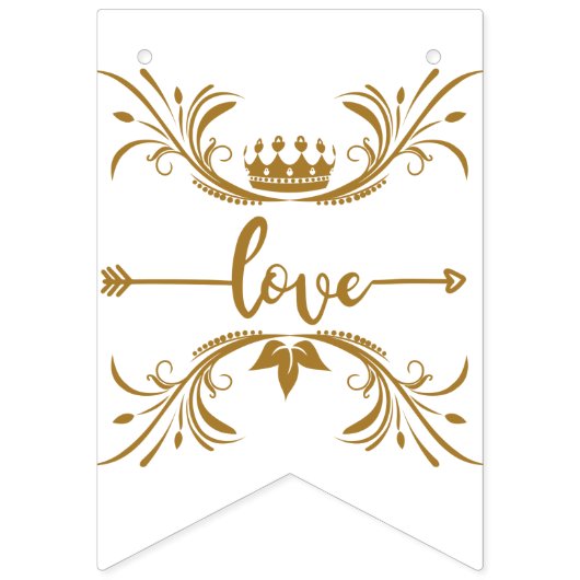 Bannière À Fanions classe 2025, classe 2026 graduation (Premier drapeau)