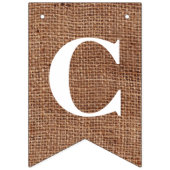 Bannière À Fanions CLASSE DE 2023 sur Burlap simulé avec Ancres (Deuxième drapeau)