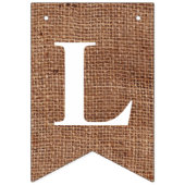 Bannière À Fanions CLASSE DE 2023 sur Burlap simulé avec Ancres (Troisième drapeau)