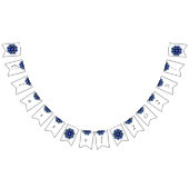 Bannière À Fanions Classe de 2025 ! Mandala en bleu foncé (Tout)