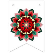 Bannière À Fanions Classe de 2026 ! Mandala en rouge (Premier drapeau)