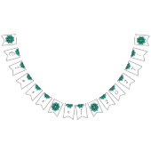 Bannière À Fanions Classe de 2027 ! Mandala en aqua (Tout)