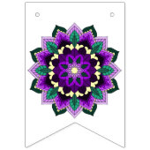 Bannière À Fanions Classe de 2029 ! Mandala en violet (Premier drapeau)
