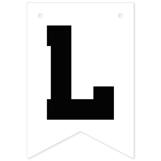 Bannière À Fanions Classe d'études secondaires 2025 (Deuxième drapeau)