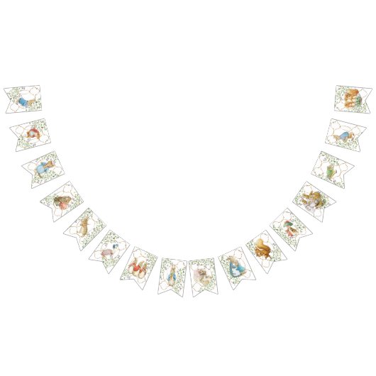 Bannière À Fanions Classic Pierre le Baby shower lapin (Tout)