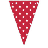 Bannière À Fanions Classic Stars White - Cherry Red (Troisième drapeau)