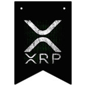 Bannière À Fanions Code binaire crypto-monnaie cache XRP Hodlers Cryp (Deuxième drapeau)