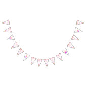 Bannière À Fanions Coeur baby shower (Tout)