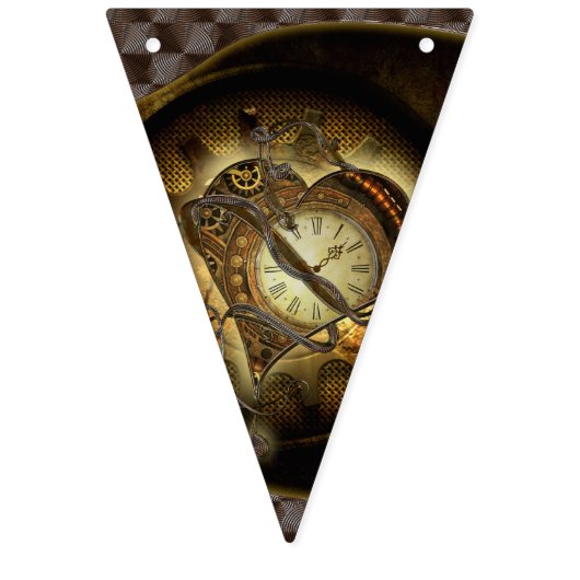 Bannière À Fanions Coeurs impressionnants de steampunk (Deuxième drapeau)