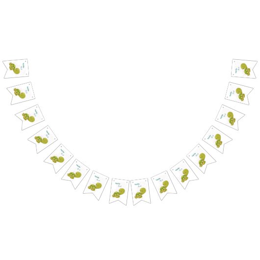 Bannière À Fanions Collection Cute Turtle-Kawaii (Tout)