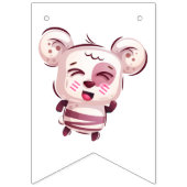 Bannière À Fanions Collection d'ours itinérants - rose (Deuxième drapeau)