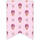 Bannière À Fanions Collection d'ours itinérants - rose (Premier drapeau)