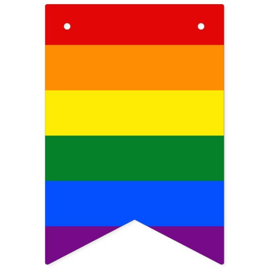 Bannière À Fanions Conception gay pride 2 (Deuxième drapeau)