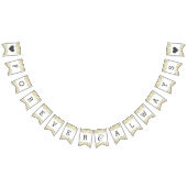 Bannière À Fanions Confetti blanc & or Mariage pour toujours (Tout)