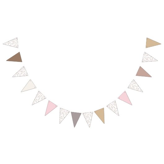 Bannière À Fanions Confetti Chic (Dots-Solides) (Tout)