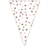 Bannière À Fanions Confetti Chic (Dots-Solides) (Troisième drapeau)