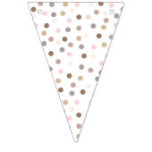 Bannière À Fanions Confetti Chic (Dots-Solides) (Premier drapeau)