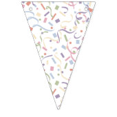 Bannière À Fanions Confetti Contemporain (Surprise) (Deuxième drapeau)