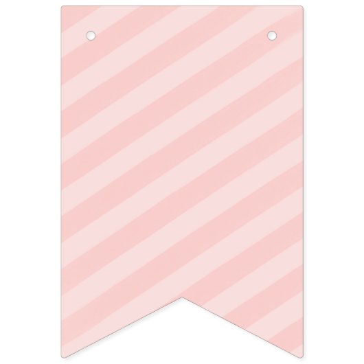 Bannière À Fanions Confetti rose et or Joyeux anniversaire (Premier drapeau)