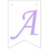 Bannière À Fanions Confettis en forme de lettre "A" (Deuxième drapeau)