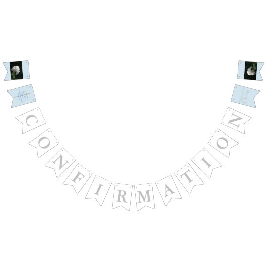 Bannière À Fanions Confirmation Cross Boy Blue Vos PHOTOS (Tout)