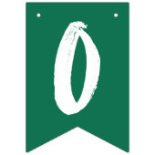 Bannière À Fanions Congrats Modernes Grad Green Graduation (Troisième drapeau)