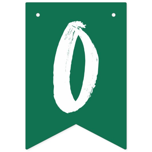 Bannière À Fanions Congrats Modernes Grad Green Graduation (Troisième drapeau)