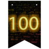 Bannière À Fanions Connexion Neon Brick pour 100e anniversaire (Premier drapeau)