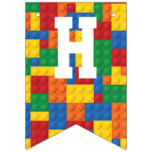 Bannière À Fanions Construction Blocs Anniversaire (Premier drapeau)