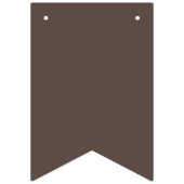 Bannière À Fanions Contre un mur Brown élégant (Deuxième drapeau)