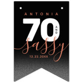 Bannière À Fanions Copper Girly 70 et Sassy (Premier drapeau)