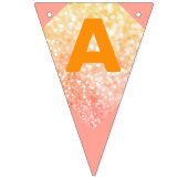 Bannière À Fanions Coral et Parties scintillant ensoleillée Joyeux dr (Troisième drapeau)