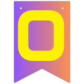 Bannière À Fanions Coucher de soleil vibrant Graduation de technologi (Deuxième drapeau)