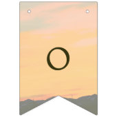 Bannière À Fanions Coucher du soleil de montagne (Deuxième drapeau)