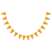 Bannière À Fanions couleur orange (Tout)