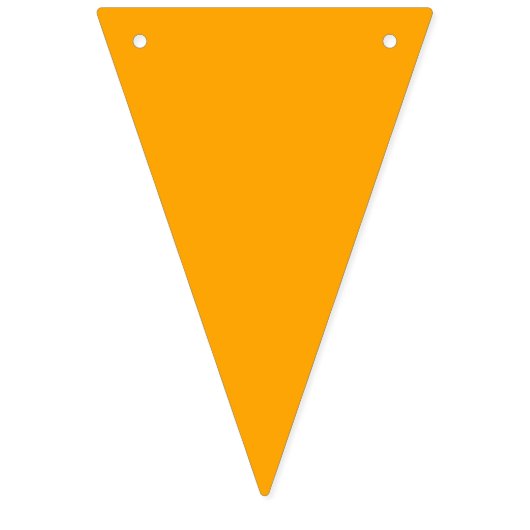 Bannière À Fanions couleur orange (Troisième drapeau)