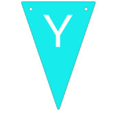 Bannière À Fanions Couleur solide turquoise (Deuxième drapeau)