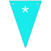 Bannière À Fanions Couleur solide turquoise (Premier drapeau)