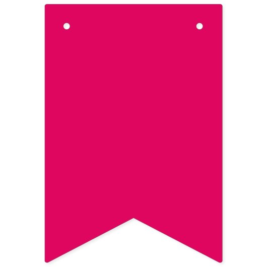 Bannière À Fanions Couleur uni rose foncé clair (Deuxième drapeau)