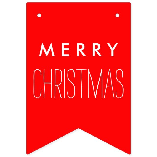 Bannière À Fanions Couleurs simples et votre texte : JETER NOËL (Premier drapeau)