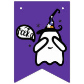 Bannière À Fanions Coup d'oeil heureux d'amusement de Halloween | un (Premier drapeau)