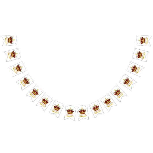 Bannière À Fanions Couronne du jour du couronnement (Tout)