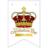 Bannière À Fanions Couronne du jour du couronnement (Premier drapeau)